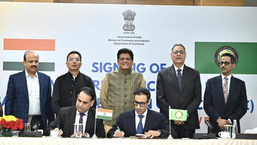 India and Gulf Cooperation Council countries sign terms of reference for FTA