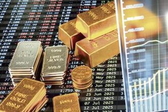 Gold futures rise on spot demand