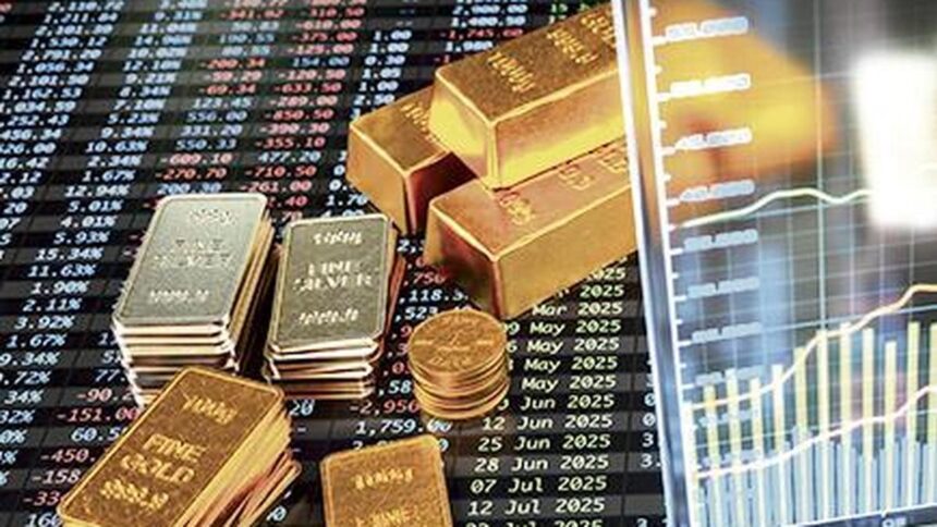 Gold futures rise on spot demand