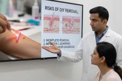 Why cutting a mole at home can be dangerous