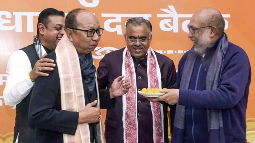 BJP Meirei Mla yumnam khemchand appointed as new CM of Manpur, deputy CM of KUKI-zo and Naga community