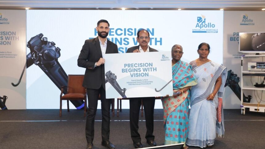 Apollo Specialist Hospital performs zoom-assisted endoscopic surgery on 80-year-old woman