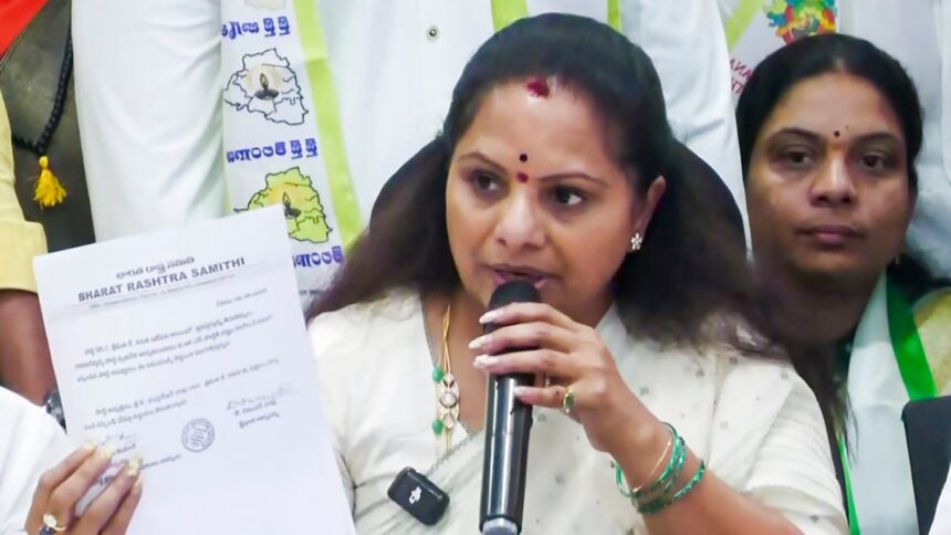K Kavitha, Kalvakuntla Kavitha, K Kavitha interview, Kalvakuntla Kavitha interview, Bharat Rashtra Samithi (BRS), brs, K Chandrashekar Rao, Telangana government, Indian express news, current affairs