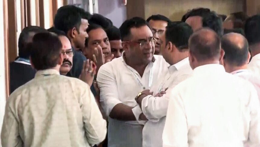 Scuffle breaks out between BJD and BJP MLAs during Odisha Rajya Sabha poll voting