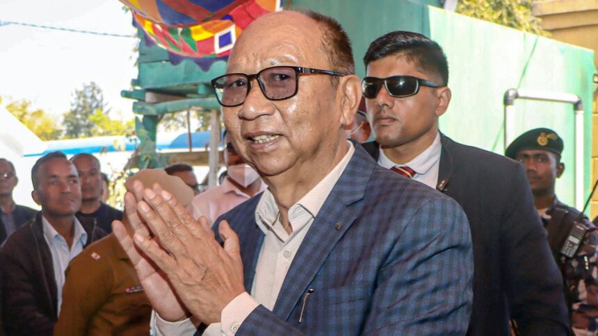 Yumnam Khemchand Singh, new Manipur CM, Manipur CM Yumnam Khemchand Singh, Manipur CM, N Biren Singh, Guwahati, Manipur President’s Rule, President’s Rule, manipur government, Indian express news, current affairs