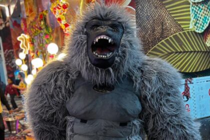 Dancing gorillas at Indian weddings