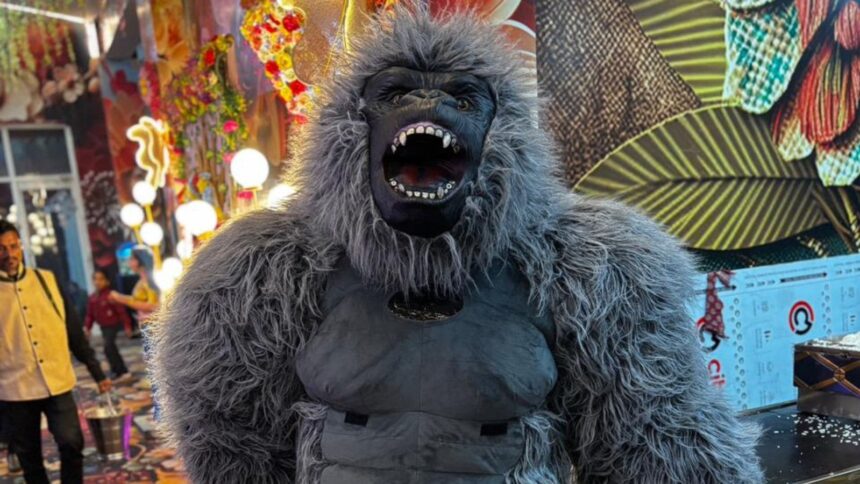 Dancing gorillas at Indian weddings