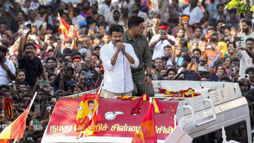 A case is filed against TVK chief Vijay for 'violation' of model code of conduct ahead of Tamil Nadu polls