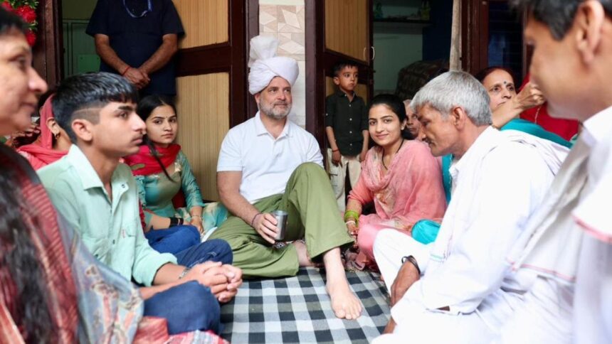 Fulfilling his promise to a paddy farmer, Rahul attends Sonipat's daughter's wedding.