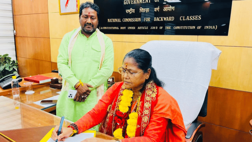 Hindutva flamethrower Niranjan Jyoti becomes NCBC chief, indicating Bharatiya Janata Party's move towards reclaiming non-Yadav OBCs