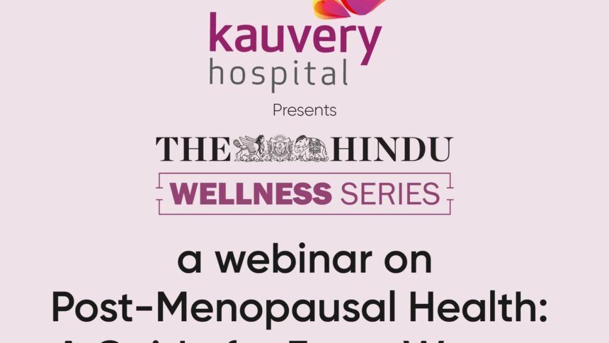 A webinar on postmenopausal health will be held on March 6th.