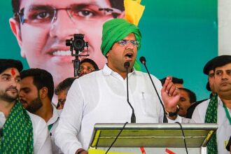 Haryana student protests: Dushyant Chautala seizes Hisar moment, mounts return bid after rout