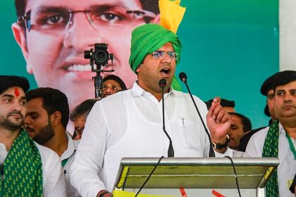 Haryana student protests: Dushyant Chautala seizes Hisar moment, mounts return bid after rout