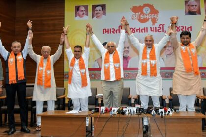 Bharatiya Janata Party wins overwhelmingly in local body polls in Gujarat, Congress improves tally. AAP failed to achieve repeat in 2021
