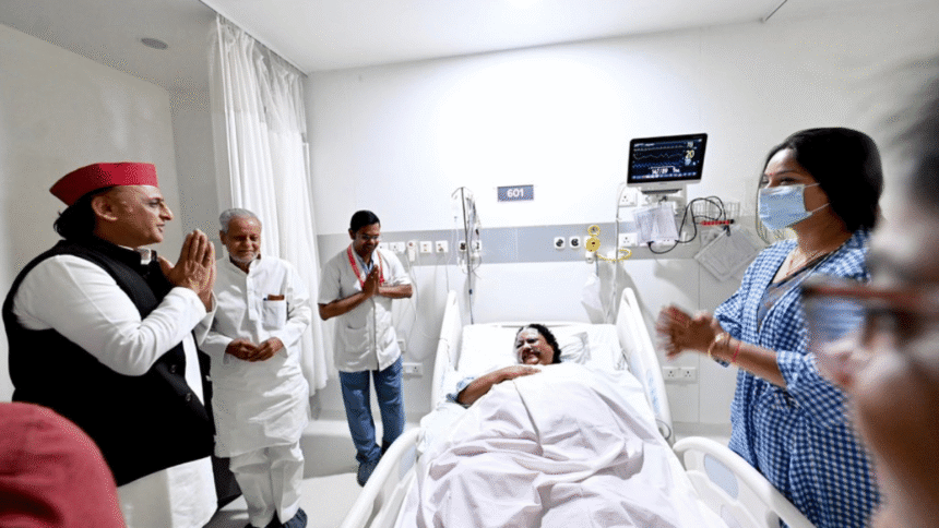 “Sound politics”? What's behind Akhilesh's visit to Bharatiya Janata Party hospital? MLA injured while burning effigy