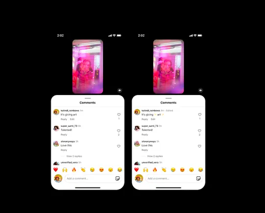 Comment editing feature added to Instagram