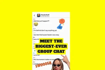 Snaps facilitate group topic chats
