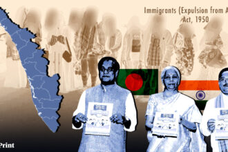 What 1950 law did President Nehru suspend in Assam, vowing that the Bharatiya Janata Party would "unleash it in the palaces of Bangladesh"?