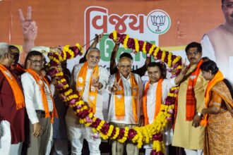 In Gujarat local body poll sweep, BJP boosts strike rate; Congress, AAP eye silver linings