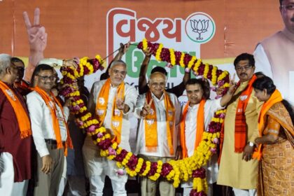 In Gujarat local body poll sweep, BJP boosts strike rate; Congress, AAP eye silver linings