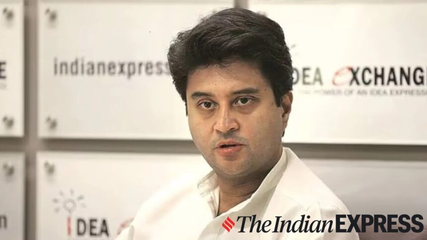Union Minister Jyotiraditya Scindia