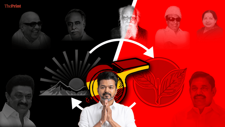 Tracing the roots of Dravidian politics, the "two-party and half-party" system, and the current status of the Vijay era