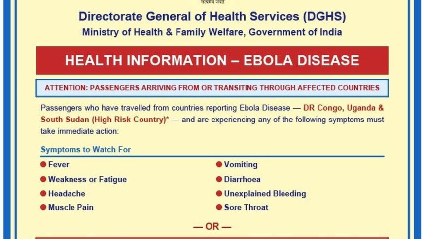 Government issues Ebola advisory for passengers arriving from high-risk countries