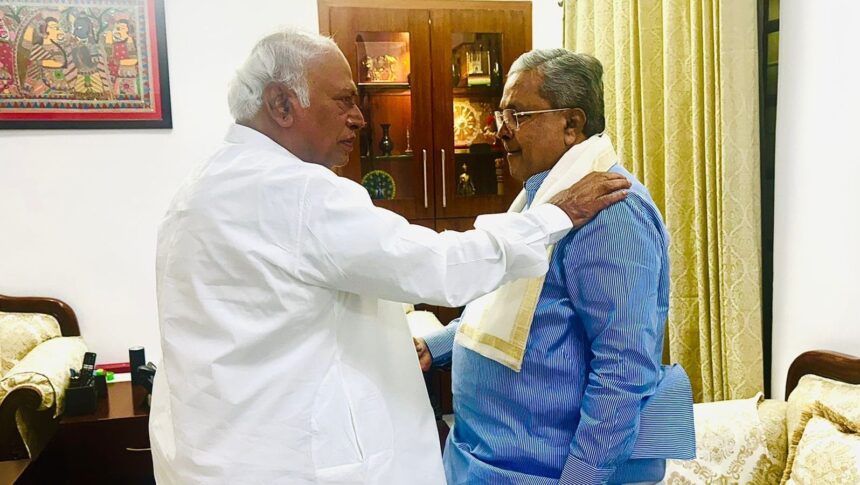 Siddaramaiah meets Rahul Gandhi, Sonia Gandhi and Kharge in Delhi