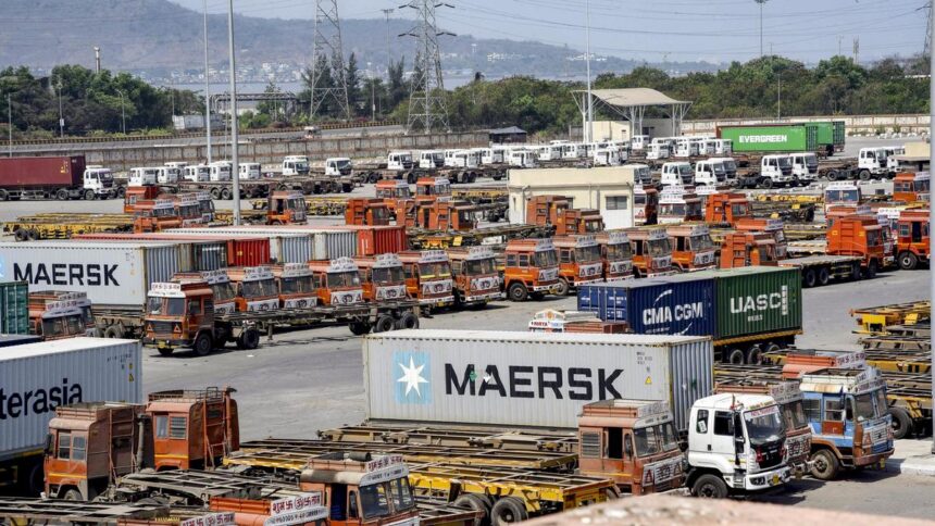 Import containers pile up at JNPA terminal due to lack of trailer drivers