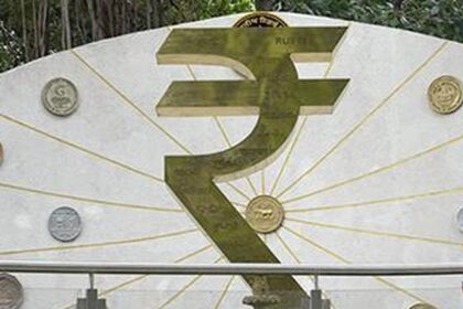 The rupee weakened by 45 paise to Rs 94.67 against the US dollar.