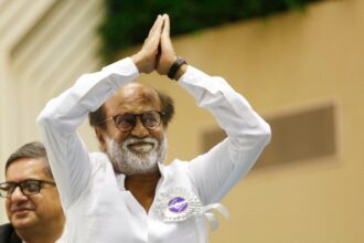 Rajinikanth publicly distances himself from the rumored DMK-AIADMK alliance designed to block Vijay's TVK from forming the government, stating that the false speculation deeply pained him. (Express Photo)