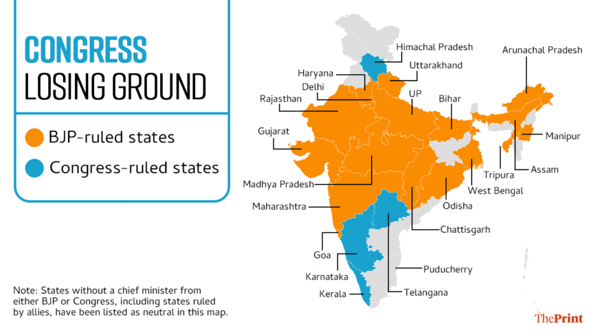 Despite victory in Kerala, Congress continues to grapple with internal tensions and shrinking footprint