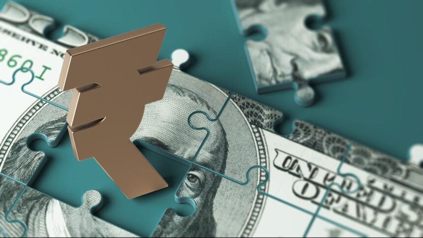 The rupee depreciated by 25 paise to close at Rs 94.47 against the US dollar.