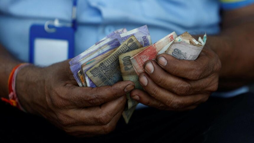 The rupee depreciated by 31 paise to close at Rs 95.67 against the US dollar.