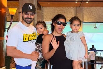 Gurmeet, Debinna and their children