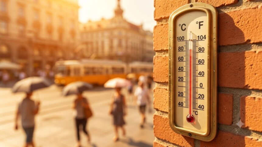 People coping with extreme heat during Europe's heatwave