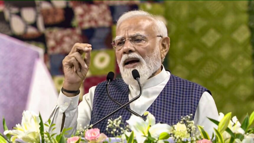 At the event, PM Modi not only presented an account of Bengal's development but also sharply targeted the Opposition Trinamool Congress (TMC), Congress and Left.