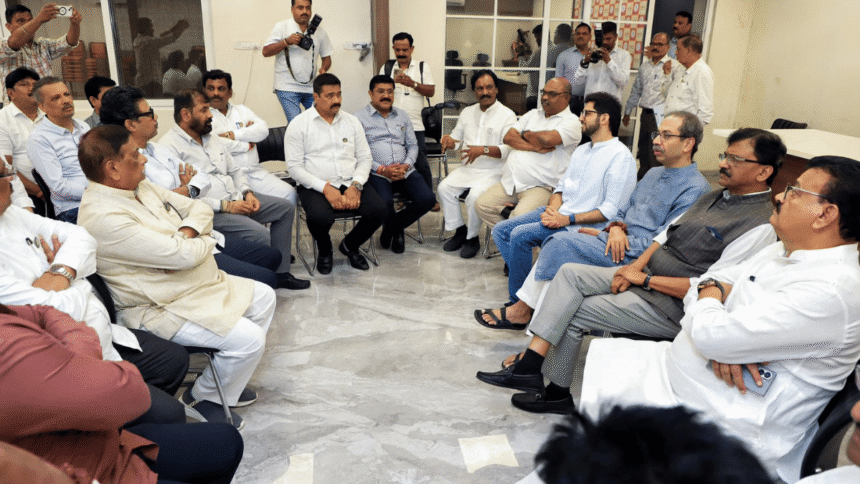 Defection for damage control: Uddhav inspects rebel MP turf, reassures leaders