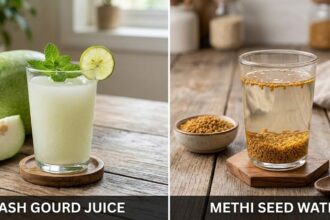 Ash gourd juice and methi seed water for summer health