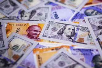 The rupee appreciated by 20 paise to Rs 94.25 against the US dollar in early trade.