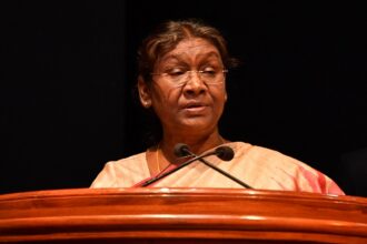 Droupadi Murmu, replace Bharat with india, President Droupadi Murmu, Droupadi Murmu Rani Durgavati University, President Droupadi Murmu Rani Durgavati University, Bharat, Indian express news, current affairs