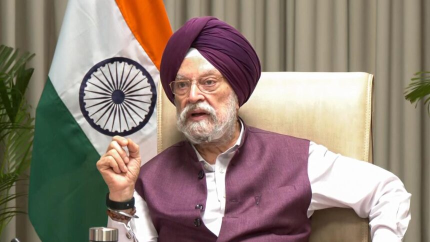 Petrol and diesel prices will fall only after cheaper crude reaches Indian refiners: Hardeep Puri