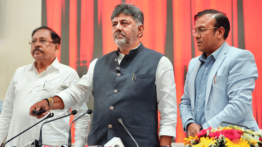 Shivakumar issues permanent resident certificate. BJP claims it is a bid to legalize illegal immigrants