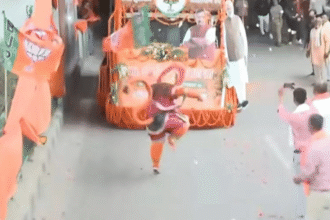 BJP leader Nitin Navin's Hanuman dance at Lucknow event sparks criticism of VHP and fuels political conflict