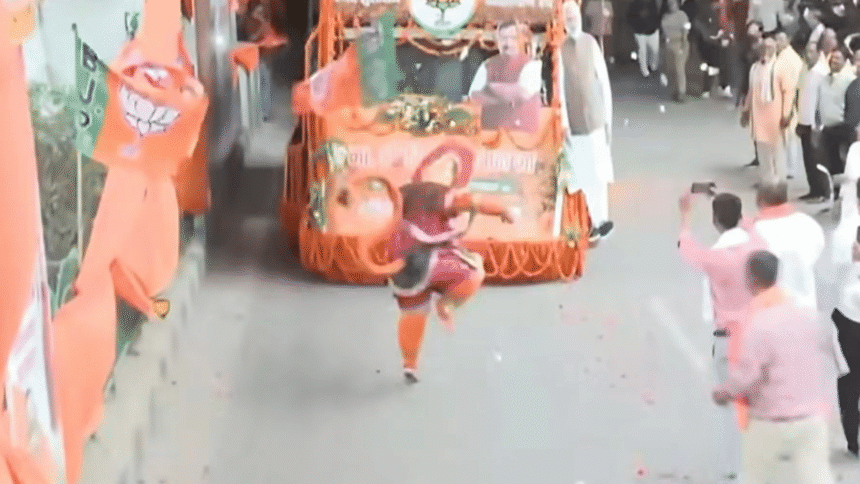 BJP leader Nitin Navin's Hanuman dance at Lucknow event sparks criticism of VHP and fuels political conflict