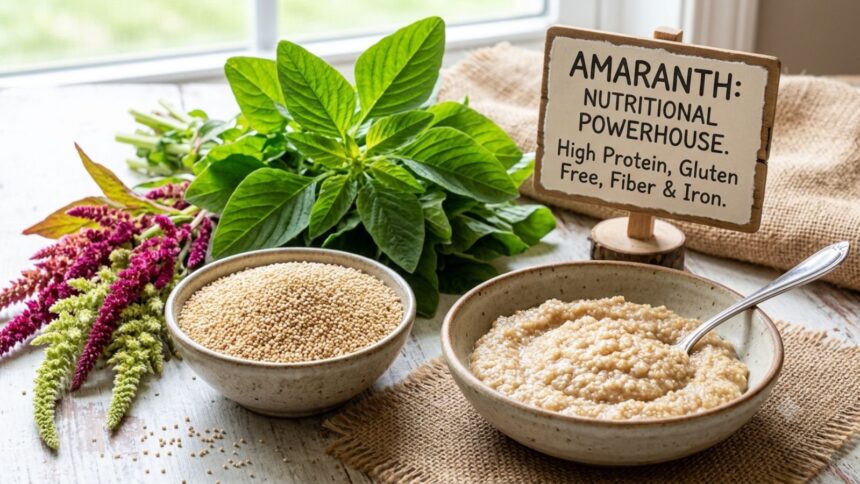 Amaranth grain with health benefits for gut and heart