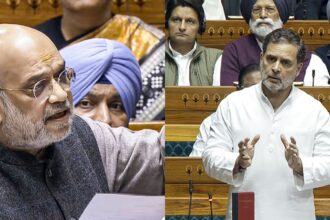 Amit Shah Rahul Gandhi parliament
