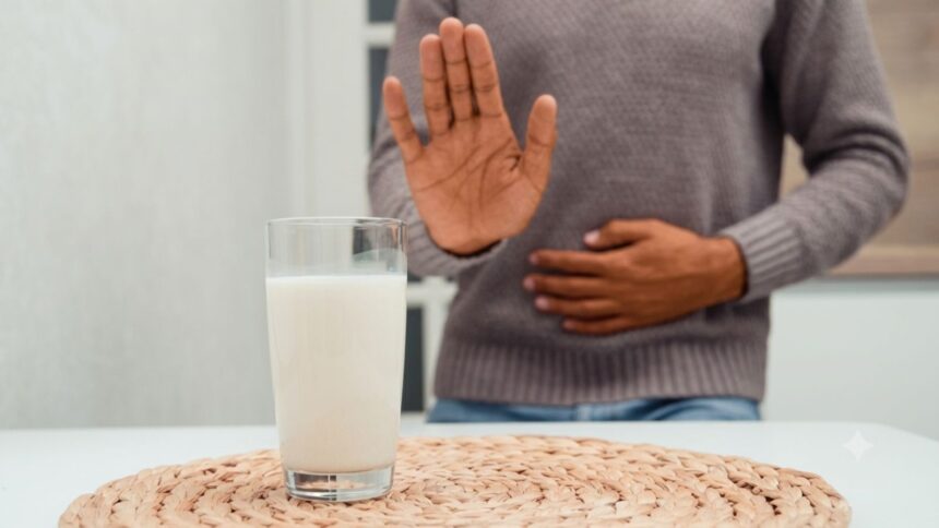 Why do people develop food intolerances such as towards milk and other products in adulthood?