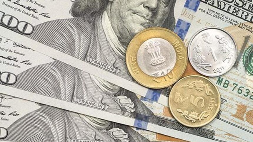The rupee depreciated by 10 paise to Rs 95.28 against the US dollar in early trade.