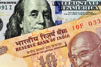Rupee closed at 59 paise at 95.55 rupees against US dollar